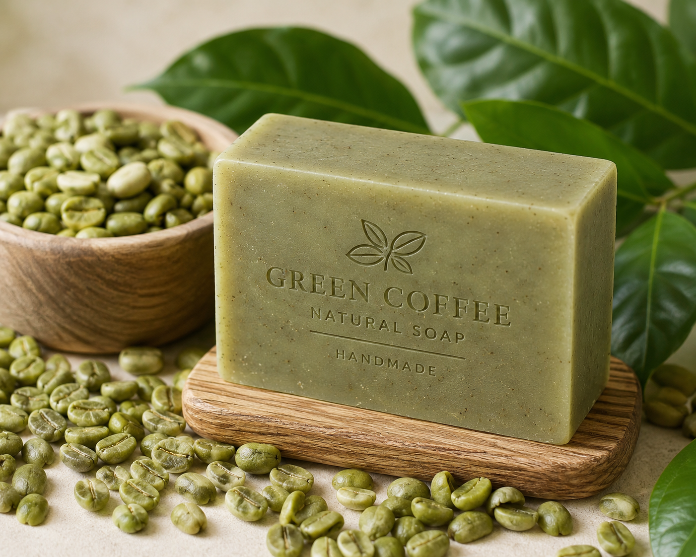 Green Coffee Beans Soap Bar